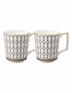 Wedgwood Renaissance Set of 2 Mug Gold