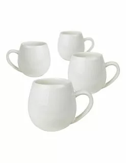Robert Gordon Hug Me Set of 4 Mugs Snow