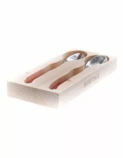 Heritage Laguiole Sophistique 2pce Salad Server Set - Red