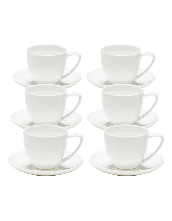 Salt&Pepper EDGE Espresso Cup and Saucer - 100ml - Set of 6 1 Salt&Pepper EDGE Espresso Cup and Saucer - 100ml - Set of 6