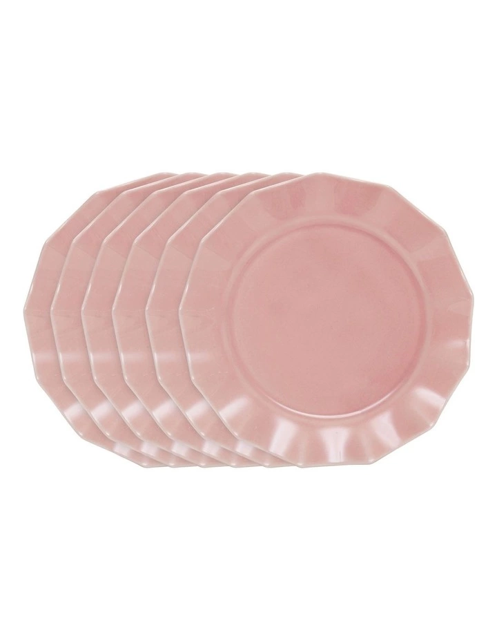 Salt&Pepper ECLECTIC Plate - 19cm - Pink - Set of 6 1 Salt&Pepper ECLECTIC Plate - 19cm - Pink - Set of 6