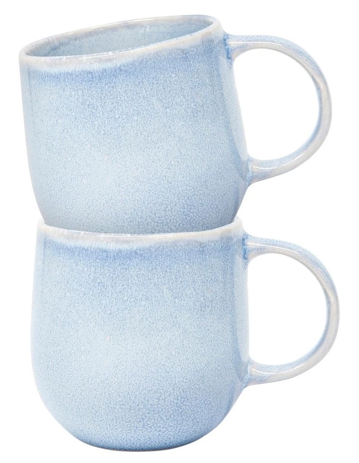 Salt&Pepper NAOKO Mug - 380ml - Aqua - Set of 6 2 Salt&Pepper NAOKO Mug - 380ml - Aqua - Set of 6 - Image 2