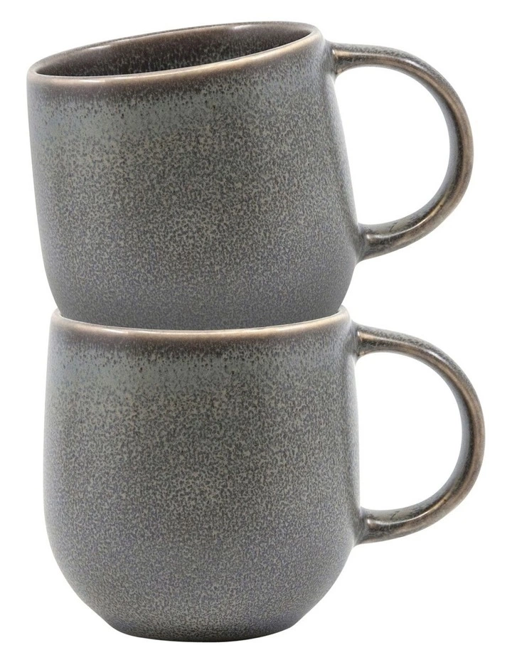 Salt&Pepper NAOKO Mug - 380ml - Shale - Set of 6 3 Salt&Pepper NAOKO Mug - 380ml - Shale - Set of 6 - Image 3