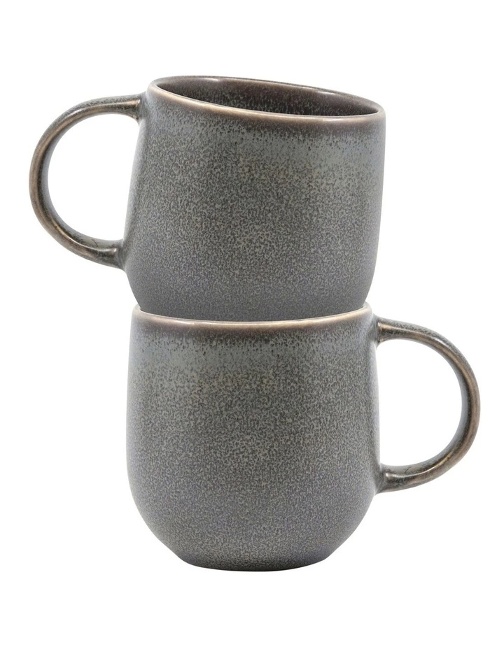 Salt&Pepper NAOKO Mug - 380ml - Shale - Set of 6 4 Salt&Pepper NAOKO Mug - 380ml - Shale - Set of 6 - Image 4