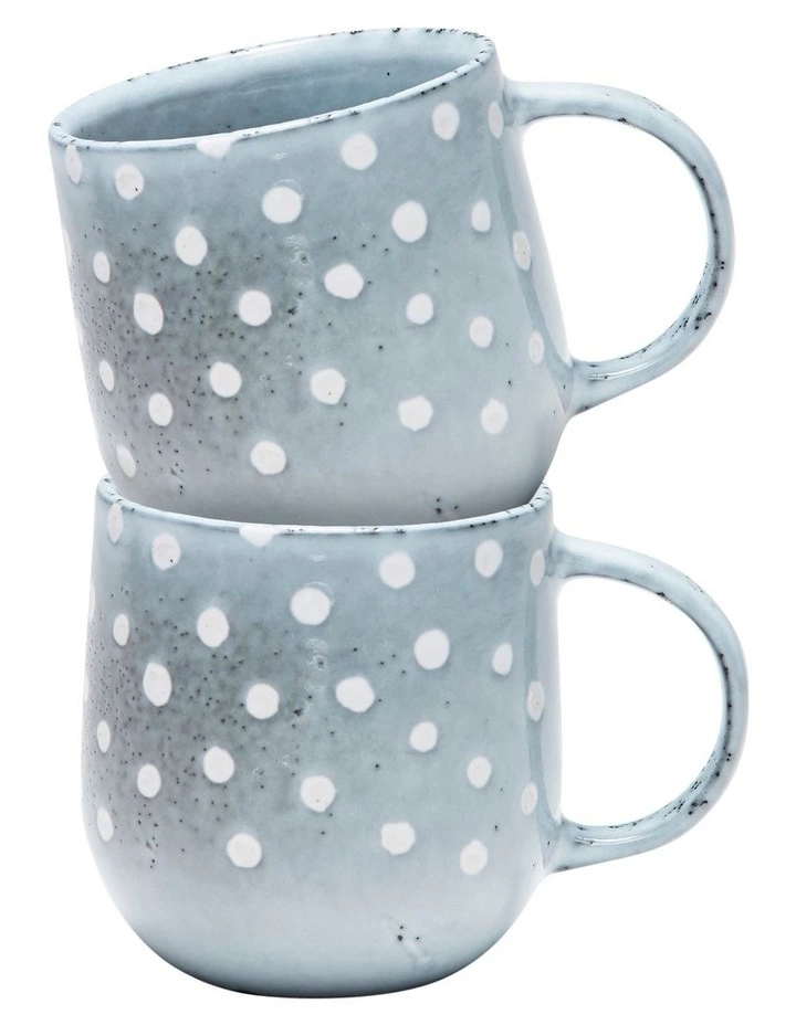 Salt&Pepper NAOKO Mug - 380ml - Polka Grey - Set of 6 3 Salt&Pepper NAOKO Mug - 380ml - Polka Grey - Set of 6 - Image 3
