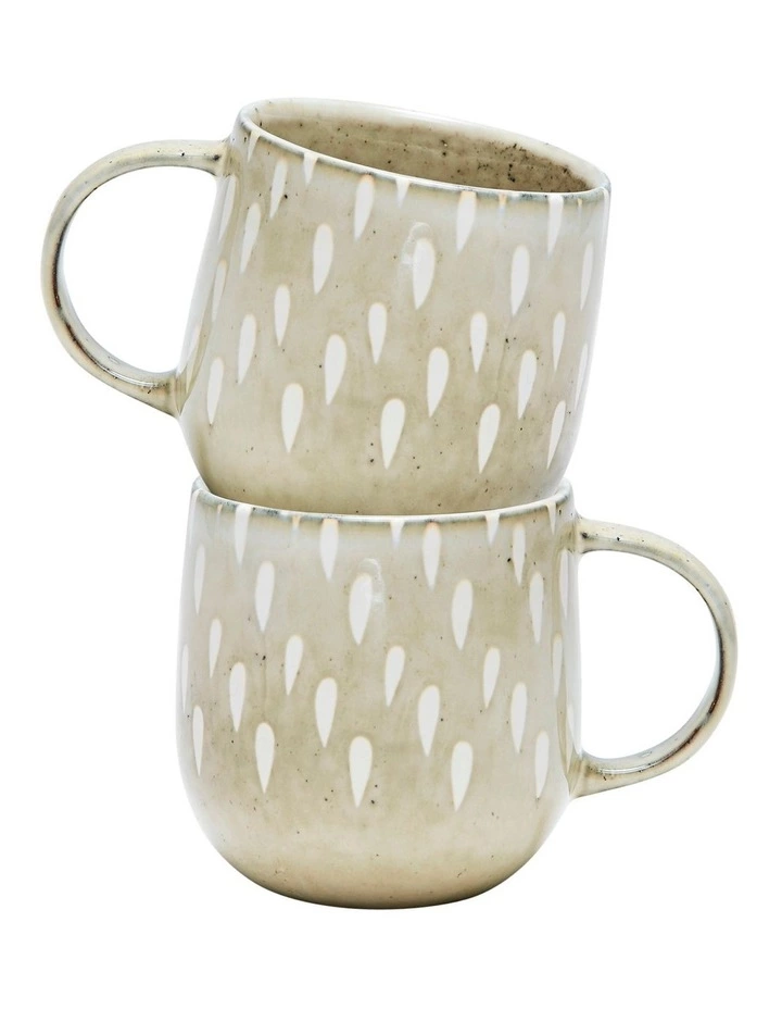 Salt&Pepper NAOKO Mug - 380ml - Tear Biscuit - Set of 6 4 Salt&Pepper NAOKO Mug - 380ml - Tear Biscuit - Set of 6 - Image 4