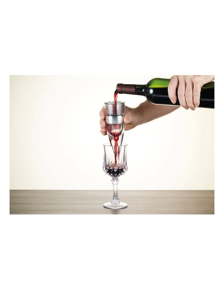BarCraft Gift Boxed Wine Aerator Silver 2 BarCraft Gift Boxed Wine Aerator Silver - Image 2