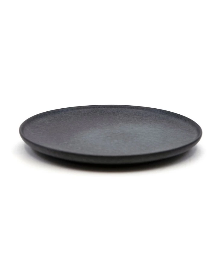 Salt&Pepper Hue 20cm Set of 6 Stoneware Side Plate Black 2 Salt&Pepper Hue 20cm Set of 6 Stoneware Side Plate Black - Image 2