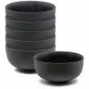 Salt&Pepper Hue 12cm Set of 6 Rice Bowl Black