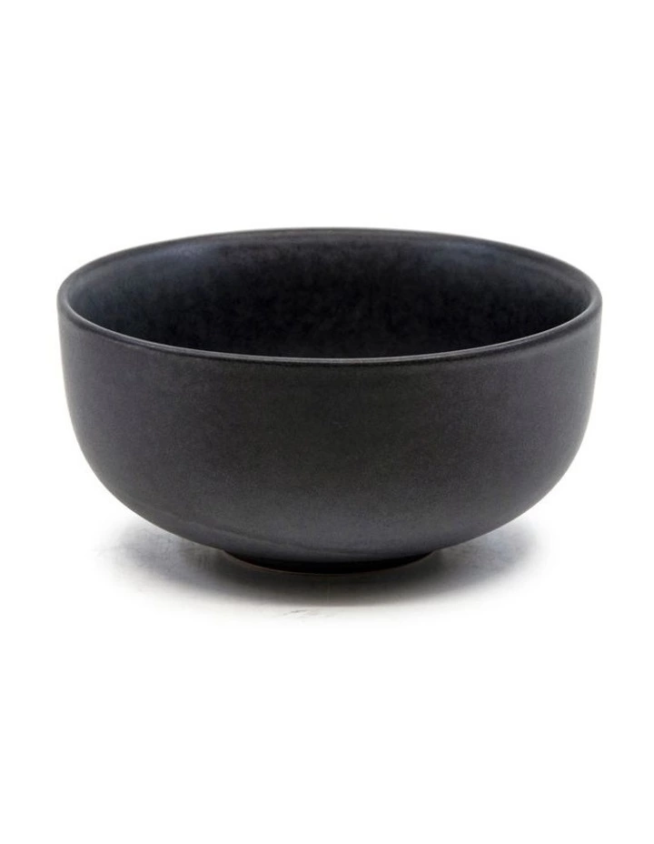 Salt&Pepper Hue 12cm Set of 6 Rice Bowl Black 2 Salt&Pepper Hue 12cm Set of 6 Rice Bowl Black - Image 2