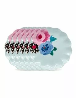 Salt&Pepper Willow Plate 20cm - Petal - Set of 6