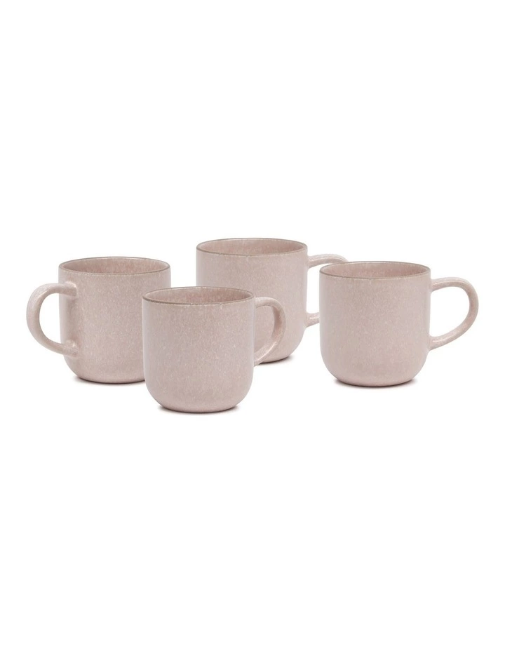 Salt&Pepper Hana 4 Piece 300ml Mug Set Pink 1 Salt&Pepper Hana 4 Piece 300ml Mug Set Pink