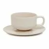 Salt&Pepper HUE Tea Cup and Saucer Set - 200ml/15.5cm - Stone