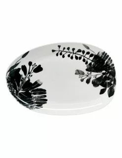 Salt&Pepper Neri 40cm Oval Platter White/Black