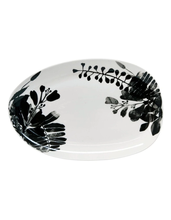 Salt&Pepper Neri 40cm Oval Platter White/Black 1 Salt&Pepper Neri 40cm Oval Platter White/Black