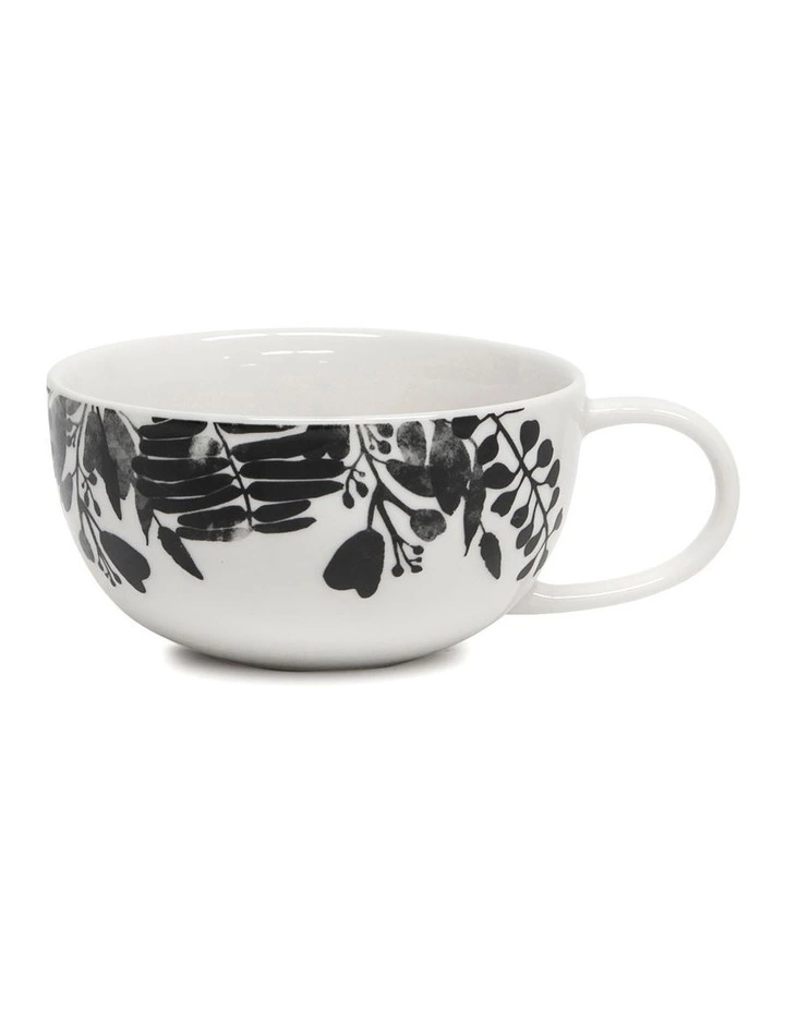 Salt&Pepper Neri 250ml/15cm Tea Cup & Saucer Set Black/White 3 Salt&Pepper Neri 250ml/15cm Tea Cup & Saucer Set Black/White - Image 3