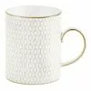 Wedgwood Arris Mug White/Gold