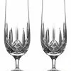 Waterford Lismore Classic Nouveau Set of 2 Hurricane Glass