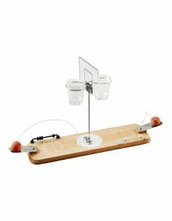Refinery Wooden Basketball Game with Shot Glass