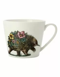 Maxwell & Williams Marini Ferlazzo Australian Families Squat Echidna 450ml Mug Gift Boxed White