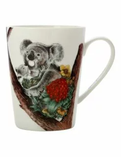 Maxwell & Williams Marini Ferlazzo Australian Families 450ml Tall Koala Mug Gift Boxed White