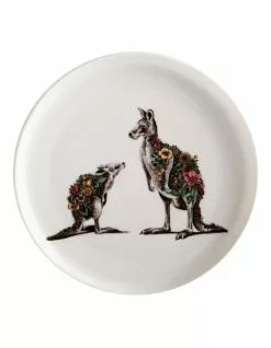 Maxwell & Williams Australian Families 20cm Kangaroo Plate Gift Boxed White