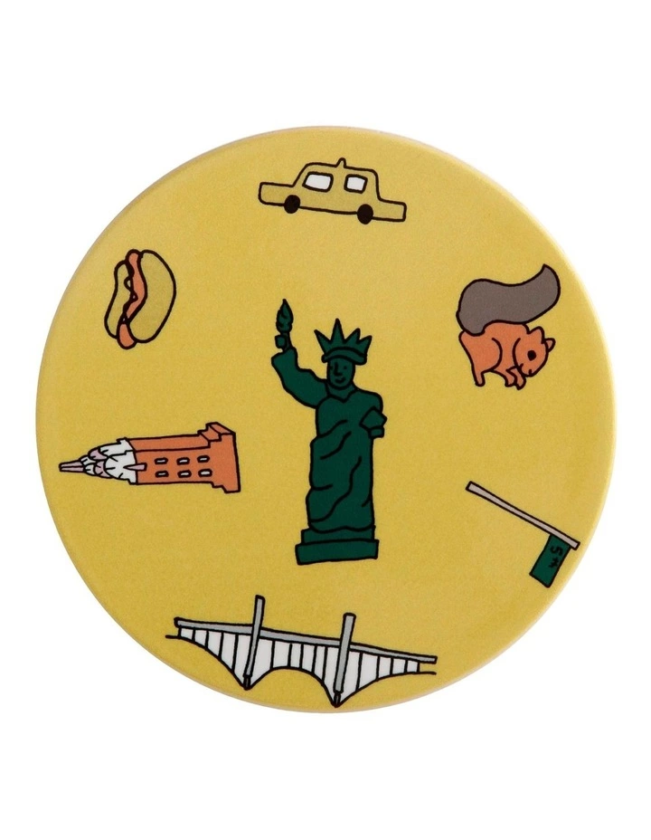 Maxwell & Williams Megan McKean Cities Ceramic 10.5cm New York Round Coaster 1 Maxwell & Williams Megan McKean Cities Ceramic 10.5cm New York Round Coaster