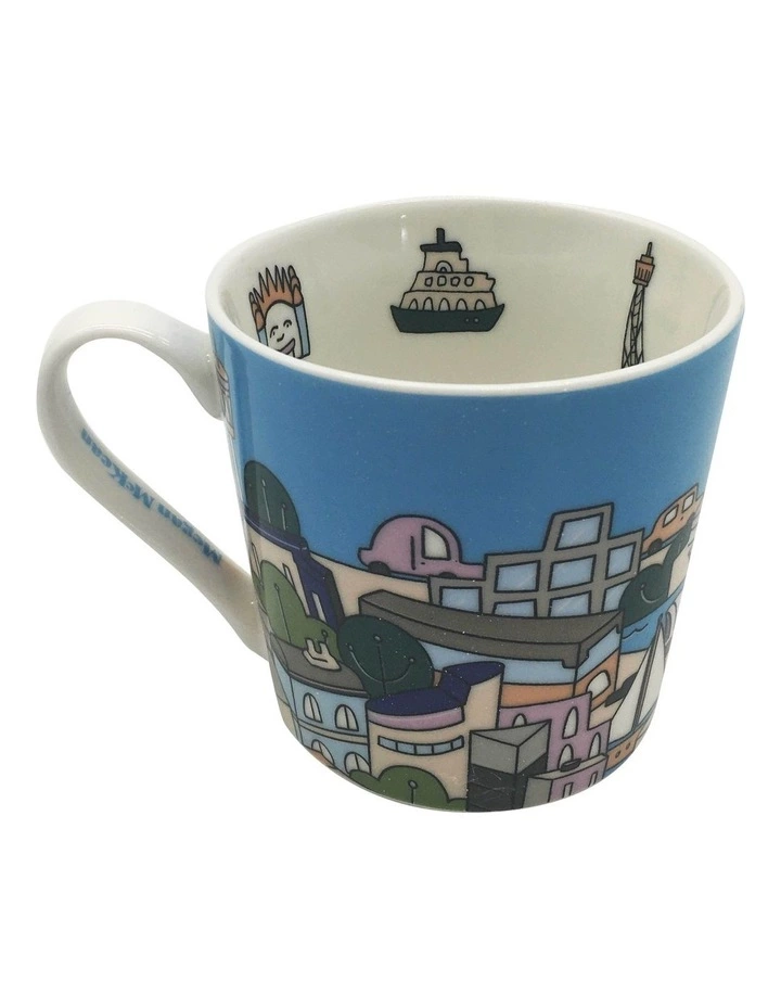 Maxwell & Williams Megan McKean Cities Sydney 430ml Mug Gift Boxed Blue 2 Maxwell & Williams Megan McKean Cities Sydney 430ml Mug Gift Boxed Blue - Image 2