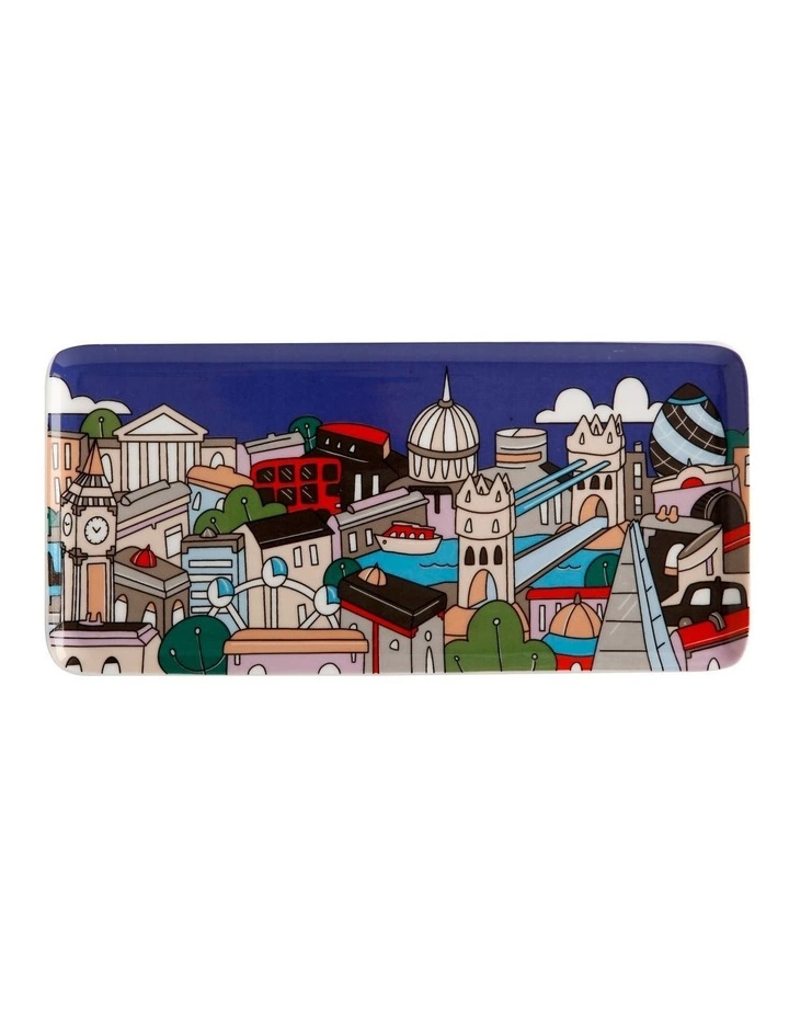 Maxwell & Williams Cities 25x12cm London Rectangle Plate Gift Boxed Blue 1 Maxwell & Williams Cities 25x12cm London Rectangle Plate Gift Boxed Blue