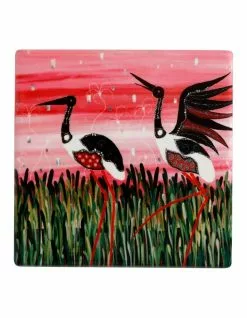 Maxwell & Williams Melanie Hava Jugaig-Bana-Wabu Ceramic 10cm Jabirus Square Coaster