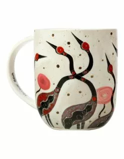 Maxwell & Williams Melanie Hava Jugaig Bana Wabu Brolgas 440ml Mug Gift Boxed Cream -Dining Shop 789632920 3 720x928