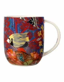 Maxwell & Williams Melanie Hava Jugaig-Bana Wabu Reef Wonderland 440ml Mug Gift Boxed Blue