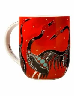 Maxwell & Williams Melanie Hava Jugaig-Bana Wabu Brolgas' Symphony 440ml Mug Gift Boxed Orange -Dining Shop 789633730 3 720x928