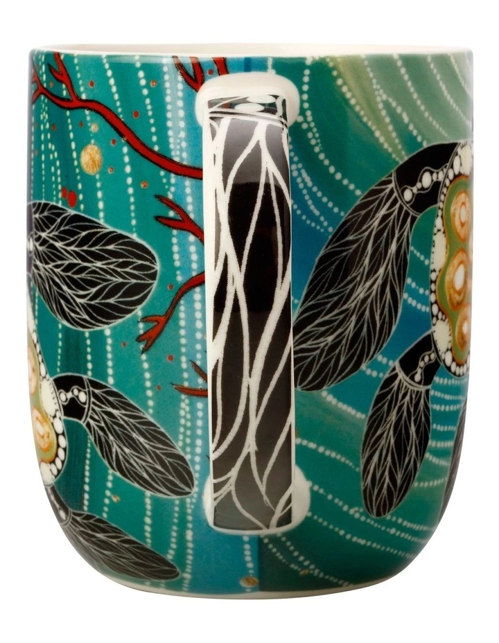 Maxwell & Williams Melanie Hava Jugaig-Bana Wabu Turtles 440ml Mug Gift Boxed Green 2 Maxwell & Williams Melanie Hava Jugaig-Bana Wabu Turtles 440ml Mug Gift Boxed Green - Image 2