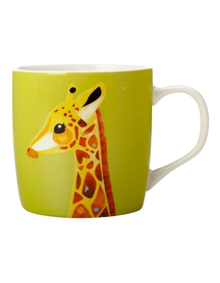 Maxwell & Williams Pete Cromer Wildlife 375ml Giraffe Mug Gift Boxed Lime 1 Maxwell & Williams Pete Cromer Wildlife 375ml Giraffe Mug Gift Boxed Lime