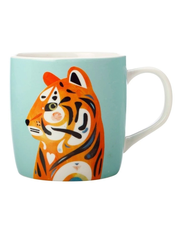 Maxwell & Williams Pete Cromer Wildlife 375ml Tiger Mug Gift Boxed Pink 1 Maxwell & Williams Pete Cromer Wildlife 375ml Tiger Mug Gift Boxed Pink