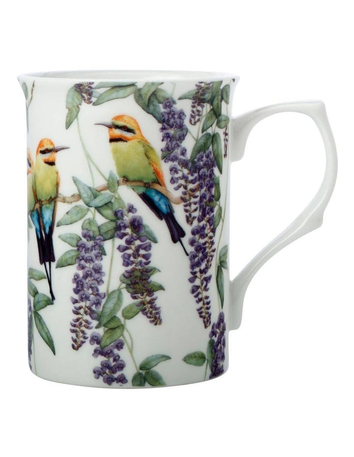 Maxwell & Williams Botanic Gardens Victoria Garden Friends 300ml Rainbow Bee-eater Mug Gift Boxed White 1 Maxwell & Williams Botanic Gardens Victoria Garden Friends 300ml Rainbow Bee-eater Mug Gift Boxed White