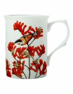 Maxwell & Williams Botanic Gardens Victoria Garden Friends 300ml Spinebill Mug Gift Boxed White