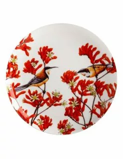 Maxwell & Williams Gardens Victoria Garden Friends 20cm Spinebill Plate Gift Boxed White