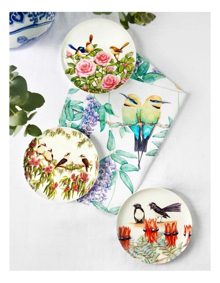 Maxwell & Williams Gardens Victoria Garden Friends 20cm Willy Wagtail Plate Gift Boxed White 2 Maxwell & Williams Gardens Victoria Garden Friends 20cm Willy Wagtail Plate Gift Boxed White - Image 2