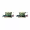 Maxwell & Williams Teas & C's Silk Road 85ml 2pc Gift Boxed Demi Cup & Saucer Set Aqua