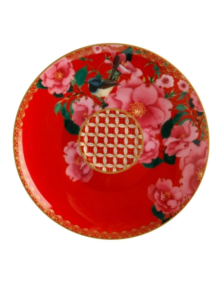 Maxwell & Williams Teas & C's Silk Road 85ml 2pc Gift Boxed Demi Cup & Saucer Set Red 2 Maxwell & Williams Teas & C's Silk Road 85ml 2pc Gift Boxed Demi Cup & Saucer Set Red - Image 2