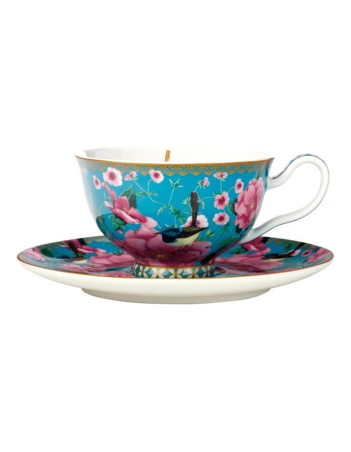 Maxwell & Williams Teas & C's Silk Road 200ml Gift Boxed Footed Cup & Saucer Set Aqua 1 Maxwell & Williams Teas & C's Silk Road 200ml Gift Boxed Footed Cup & Saucer Set Aqua