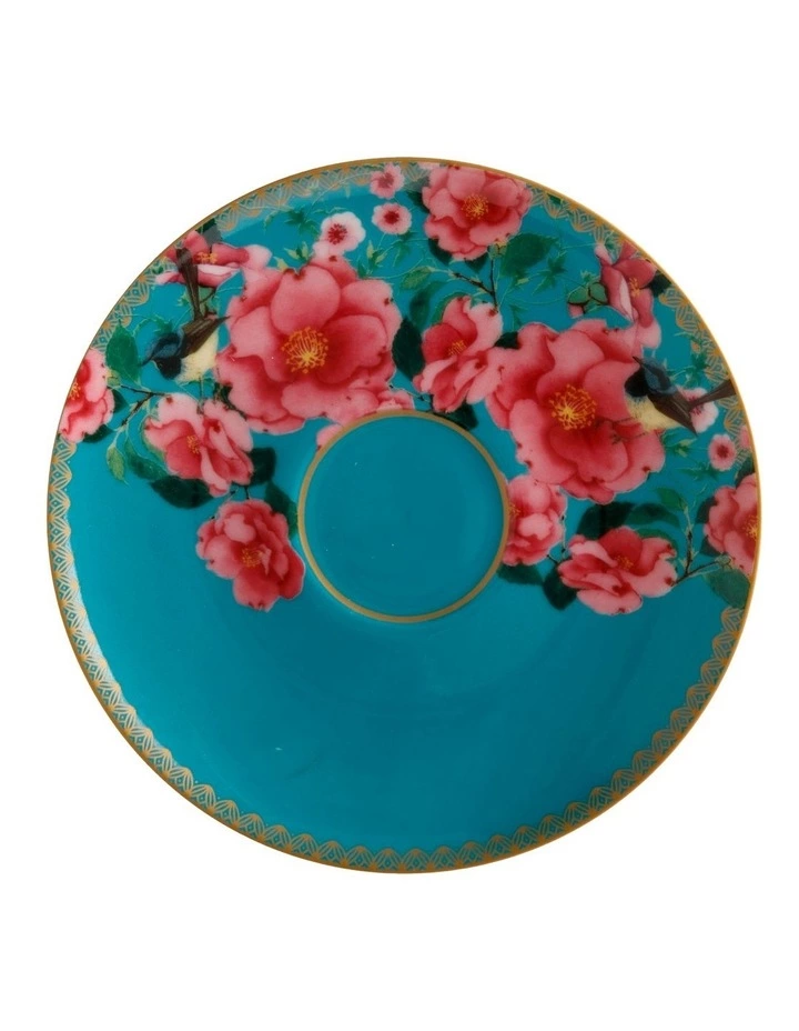 Maxwell & Williams Teas & C's Silk Road 200ml Gift Boxed Footed Cup & Saucer Set Aqua 2 Maxwell & Williams Teas & C's Silk Road 200ml Gift Boxed Footed Cup & Saucer Set Aqua - Image 2