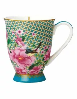 Maxwell & Williams Teas & C's Silk Road 300ml Footed Mug Gift Boxed Aqua