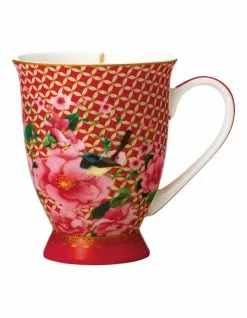 Maxwell & Williams Teas & C's Silk Road 300ml Footed Mug Gift Boxed Red