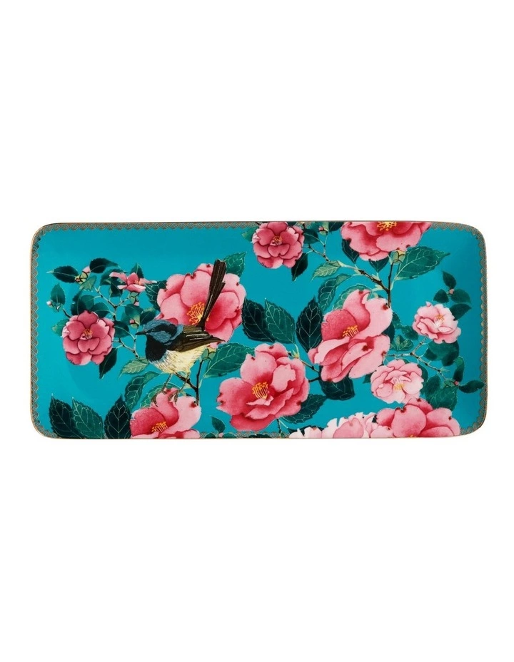 Maxwell & Williams Teas & C's Silk Road 33x15.5cm Rectangle Platter Gift Boxed Aqua 1 Maxwell & Williams Teas & C's Silk Road 33x15.5cm Rectangle Platter Gift Boxed Aqua