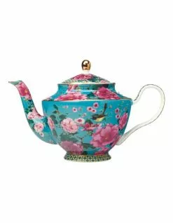 Maxwell & Williams Teas & C's Silk Road 1L Teapot Tea for One with Infuser Aqua