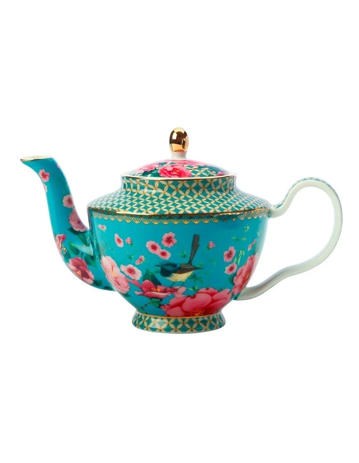 Maxwell & Williams Teas & C's Silk Road 500ml Teapot Tea for One with Infuser Aqua 1 Maxwell & Williams Teas & C's Silk Road 500ml Teapot Tea for One with Infuser Aqua