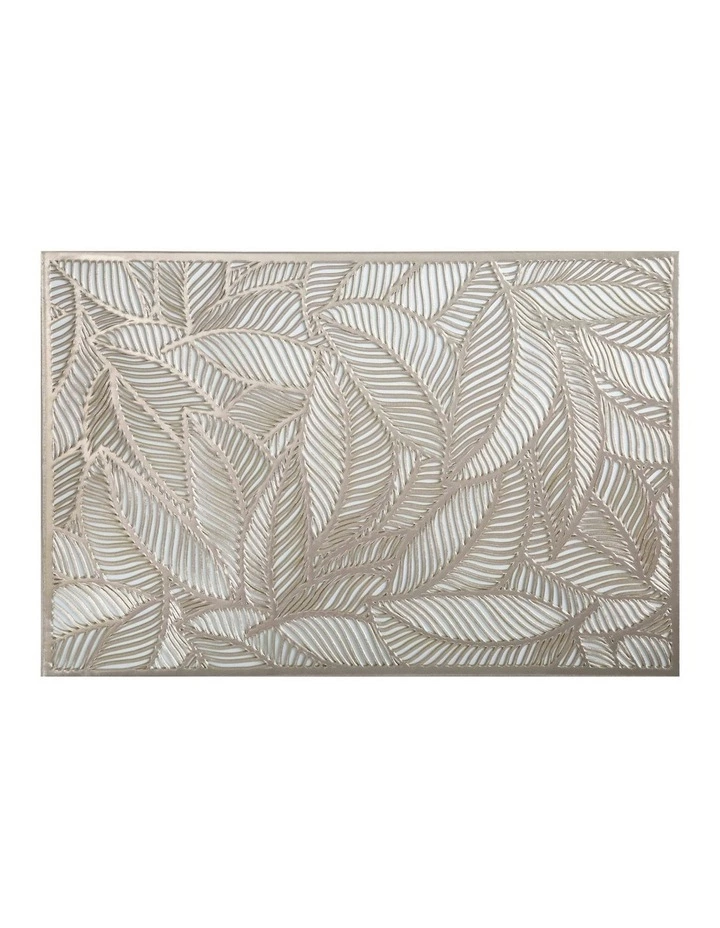 Maxwell & Williams Table Accents 45x30cm Leaf Cut-Out Placemat Gold 1 Maxwell & Williams Table Accents 45x30cm Leaf Cut-Out Placemat Gold